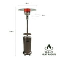 thumbnail image 3 of Hanover 7 ft 48,000 BTU Steel Propane Patio Heater in Bronze, Umbrella Style Gas Outdoor Heater for Deck or Patio, H001BR, 3 of 10