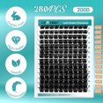 thumbnail image 2 of Kit de extensión de pestañas GEMERRY DIY Lash 280 racimos individuales, 2 of 9