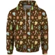thumbnail image 3 of Sudadera con capucha de copo de nieve para hombre, sudadera con capucha con impresión 3D para hombre, ropa moderna Y2k, sudadera con capucha de Papá Noel para hombre, regalo, piña duradera, 3 of 5