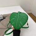 thumbnail image 6 of Slccxzc PU Leather Crossbody Bag Women Leaf Shaped Shoulder Bag Purse Elegant Mini Handbag Messenger Bag for Outdoor Travel, 6 of 7