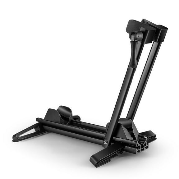 FEAMOS Foldable Bike Stand Adjustable Bike Parking Stand Folding Indoor Parking Wheel Holder Suitable for 24”-29” Bikes