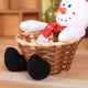 thumbnail image 3 of ER Cesta de dulces decorativa navideña, decoración de mesa navideña, cesta de dulces para niños, decoración navideña pequeña (hombre de jengibre) ER, 3 of 5