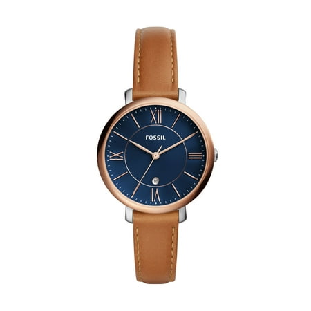 Fossil Women s Two-Tone Stainless Steel Watch  Brown/Navy  ES4274