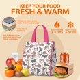 thumbnail image 5 of Bulldog Dog and Love Heart Insulated Lunch Bag for Women & Adults,Large Portable Soft Cooler Lunch Bag,Thermal Food Storage Tote with Pearl Cotton,8.66L,8.75x5.75x9.5 Inch, 5 of 6
