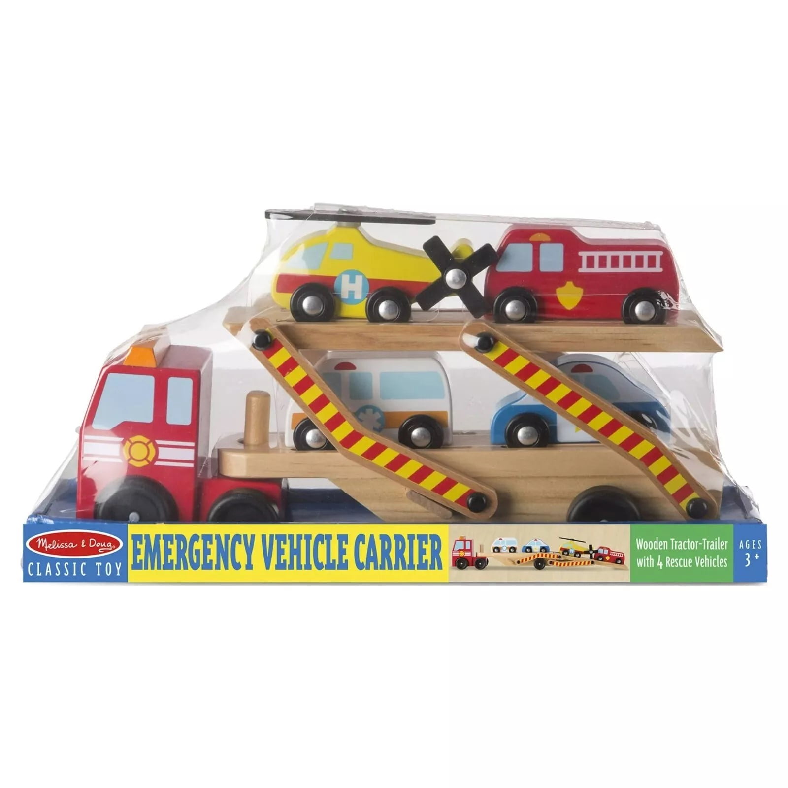 Melissa Doug Garbage Truck Wooden Vehicle Walmart
