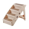 thumbnail image 2 of Portable Cat Ramp Ladder Pet Kitten Kitty Non-Slip Platform, Dog Climbing Stairs Beige, 2 of 6