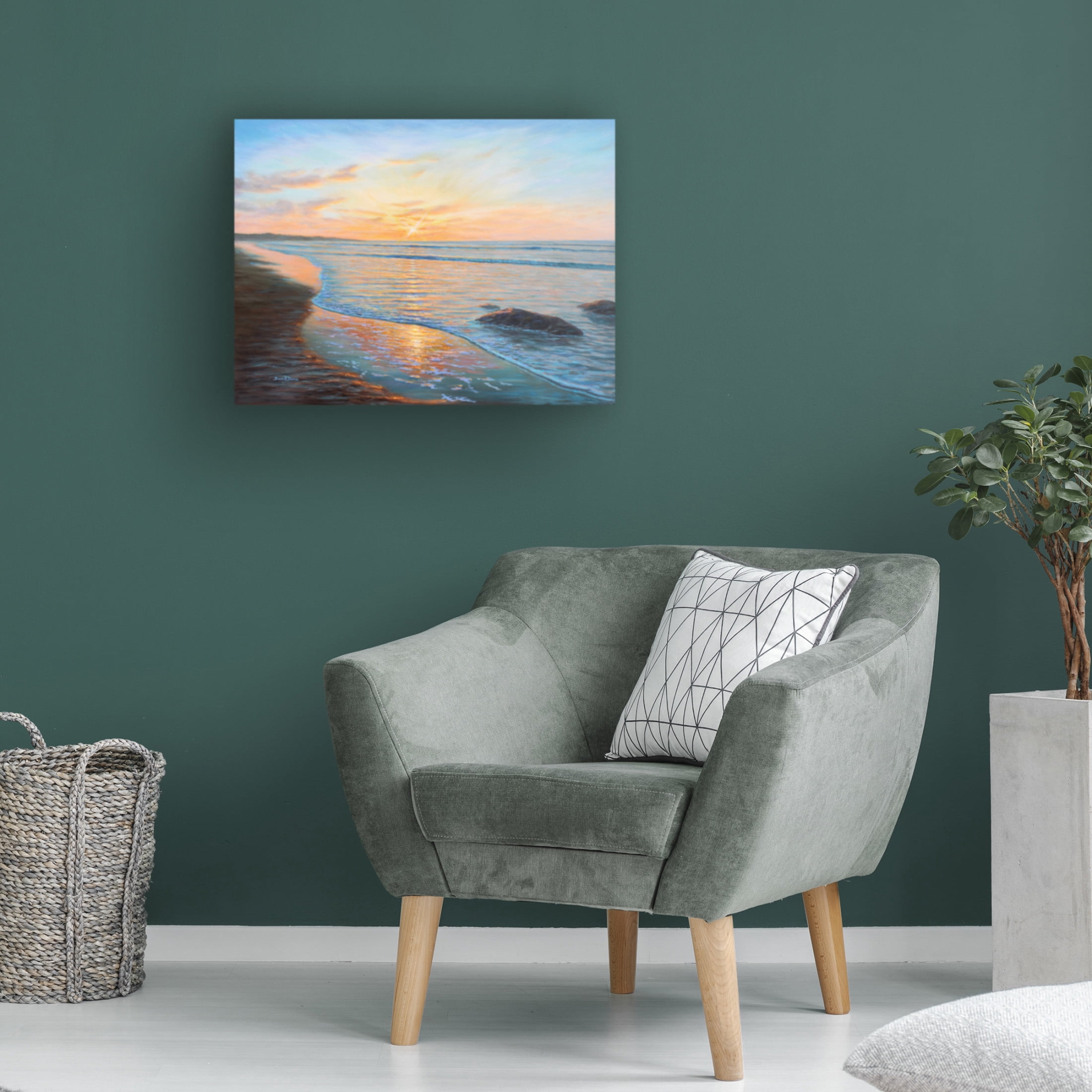 Canvas Wall Art - Bruce Dumas 'Scarborough Beauty' Wall Art for Living Room, Bedroom, or Office Décor by Trademark Fine Art - 24 x 18 Inches
