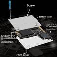 thumbnail image 2 of NVME to CFExpress Type B Adapter M2 M-Key Expansion Card, Supports PCIE4.0 2230 SSD for Cameras, 2 of 6