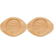 Teppanyaki Potholder Stone Bowl Mat Multi-function Casserole Wooden Trays Household Pad 2 Pieces