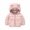 Pink, variant on Hvobtty Kids Coat, Puffer Jacket Kids, Toddler Kids Boys Girls Winter Fleece Padded Jacket Hooded Zip Jacket Coat Black 3 Years