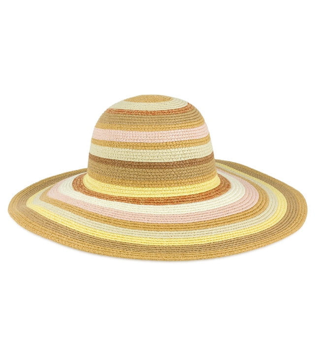 Magid Women's Straw Bucket Sun Hat With 