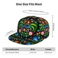 thumbnail image 6 of Bingfone Baseball Cap,Snapback Trucker Hat for Men & Women with Adjustable-Roosters and Flowers, 6 of 9
