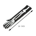 thumbnail image 3 of SEHIOZNI Under $5 Halloween Skeleton Gloves for Men Women, Full Finger Bone Long Arm Length Gloves for Halloween, Party, Dance, Costume Black, 3 of 5