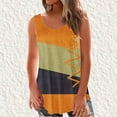 thumbnail image 2 of LYXSSBYX Tank Tops for Women Clearance Women's Fashion Solid Round-Neck Loose Sleeveless T-shirt Pullover Tops, 2 of 5