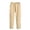 Beige, variant on YAYUBA Uniform Pants for Girls Elastic Waist Straight Twill Pants Flat Front Comfortable Stretch Chino Pants Preppy Back To School Clothes for Girls, Purple