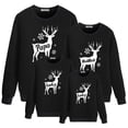 thumbnail image 1 of Ropa familiar a juego Sudaderas de manga larga Trajes casuales para padres e hijos Fiesta Ciervos de Navidad para mamá Papá Niños Niñas Niños Mamá (XL) Gao Jinjia LED, 1 of 2