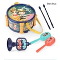 thumbnail image 4 of Toddler Drum Set - Children's Musical Instruments with Shakers & Tambourine, Percussion Toy Kit for Kids, Early Learning Music Set, Noise Making Toy, Gift for Boys and Girls, 4 of 6