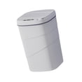 thumbnail image 4 of Papelera inteligente para baño, papelera con función de flexión de rodillas, papelera automática que ahorra espacio, papelera de cocina para oficina L blanco, 4 of 9