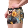 thumbnail image 2 of Yiaed Elegant Cute Panda Sunflower Print Men's Soft Cotton Boxer Shorts Breathable Boxers Underwear Moisture-Wicking Underwear Stretch Boxer Briefs for Man-X-Large, 2 of 5
