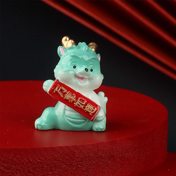 2024 Dragon Nouvel An Micro Paysage Mignon Dragon Figurine Artisanale Chine C9M7