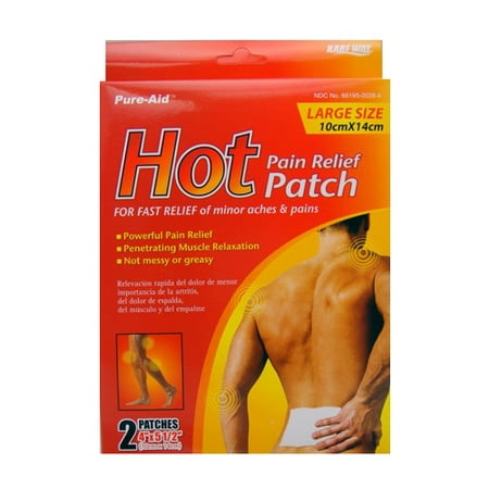 New 802789  P.A Hot Patch 2Pk 4X5.5In (24-Pack) Pharmacy Cheap Wholesale Discount Bulk Health And Beauty Pharmacy Irish
