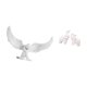 thumbnail image 5 of Escultura de ángel,Estatua de ángel para decoración del hogar,manualidades,color blanco,Escultura de ángel Figura de resina Regalos decorativos,Escultura de elefante,Esculturas de elefantes, 5 of 8