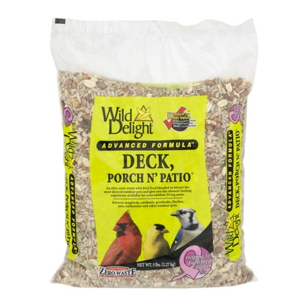 Wild Delight Advanced Formula Wild Bird Food Deck Porch N' Patio, 5.0 LB