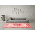thumbnail image 3 of Ahgly Company Indoor Square Medallion Red Traditional Area Rugs, 6' Square, 3 of 4