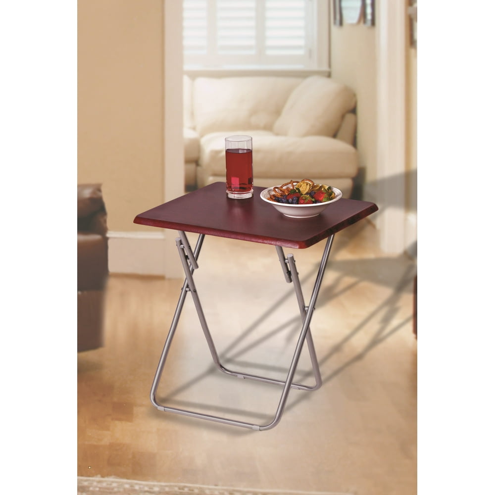 Storage Solutions 29 inch Light Cherry Wood Veneer Folding Jumbo Wooden