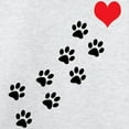 thumbnail image 3 of CafePress - Paw Prints To My Heart Sweatshirt - Crew Neck Sweatshirt, 3 of 4