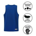 thumbnail image 5 of Premium Durable Boxing Jersey with Satin Finish Fabric - Comfortable & Stylish Training Gear for Unmatched Performance in Blue, Size XX-Large, 5 of 6