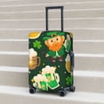 thumbnail image 2 of Lsque St Patrick's Day10 Printed Luggage Cover, Travel Luggage Protector,Scratch and Dirt Resistant, Fits 18-32 Inch Luggage - Medium, 2 of 9