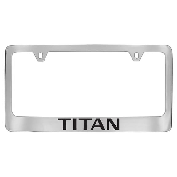 Nissan Titan Chrome Plated Metal License Plate Frame Holder