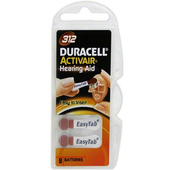 Duracell Hearing Aid Size 312 Batteries, 32 Count