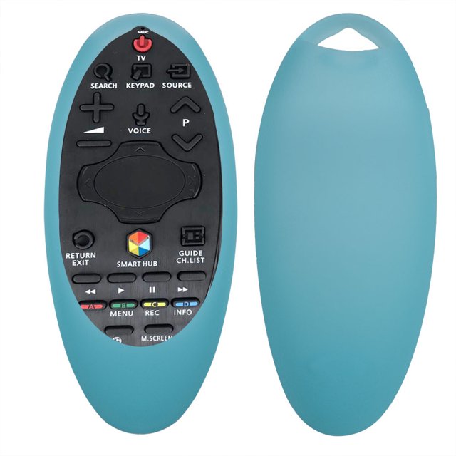 Funda Protectora Higoodz para Control Remoto de TV Samsung BN94-07557 A07469U A55 H6400J Cubierta de Silicona Suave Azul