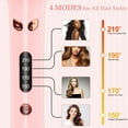 thumbnail image 6 of Automatic Hair Curler, Double Ceramic Curling Irons with 1.5" Rotating Barrel, 4 Temps & Timer, 6 of 8
