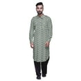 thumbnail image 2 of Atasi Classic Collar Long Sleeve Mens Pathani Kurta Salwar Wedding Kurta Set, 2 of 5