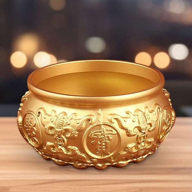 Bol Au Trésor Feng Shui - Laiton Doré - Décoration Intérieur
