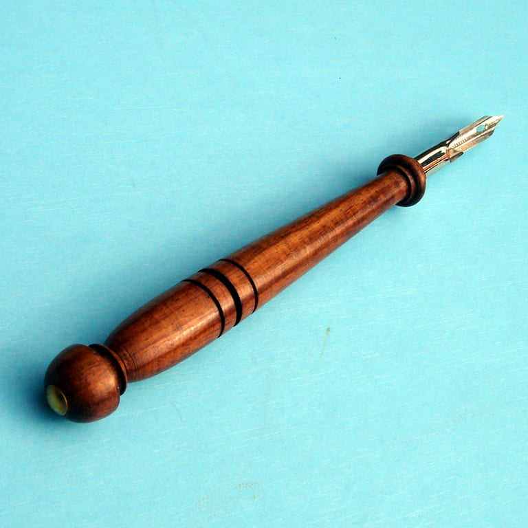 Antique Style Solid Wood Dip Pen Writing Ink Blotter – Early Home Decor