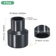 thumbnail image 3 of Uxcell 4-Pack Conector de Reducción de Tubo, Acoplamiento Reductor Recto de 1-1/4"*3/4", Gris, 3 of 6