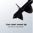 thumbnail image 3 of Handheld Manual Digger Post Hole Drill Bit Spiral Garden Ground Auger, 3 of 5