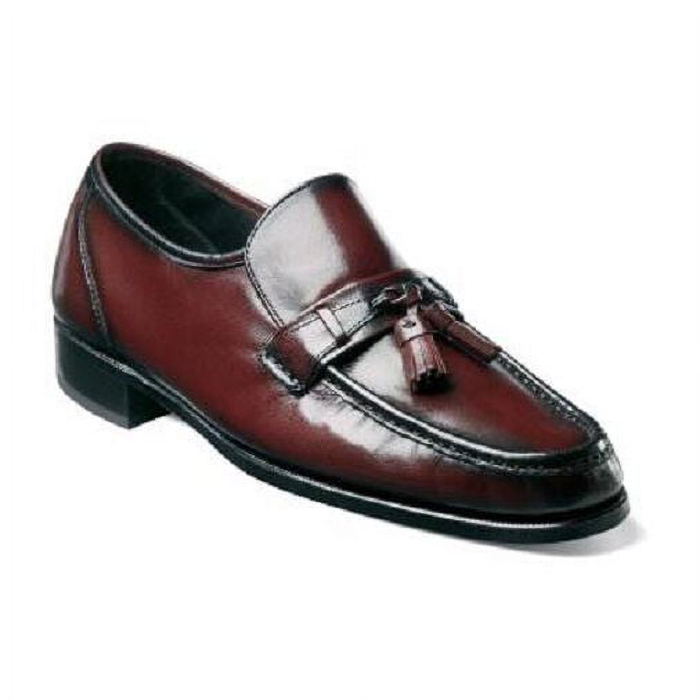 Florsheim Como Moc Toe Tassel Loafer Shoes Black Cherry