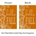 thumbnail image 5 of Hello Fall Maple Leaves House Flag Burlap Vertical Double Sided 28x40 Inch Orange Autumn Leaf Large Outside Flags Thanksgiving Harvest Home Farmhouse Outdoor Decoration, 5 of 6