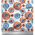 thumbnail image 1 of Soimoi Poly Georgette Fabric Brush Stroke Abstract Print Fabric by Yard 42 Inch Wide, 1 of 3