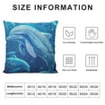 thumbnail image 5 of Shiartex Dolphin Print Throw Pillow Covers Decorative Pillow Cover Square Cushion Cases Soft Cushion Cover Throw Sofa Pillow Case for Home Decor Living Room Bed Couch Car, 5 of 5