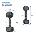thumbnail image 2 of Set Mancuernas Hexagonales Tayga Par 5lb, 10lb, Pvc y acero color Camuflaje, 2 of 6