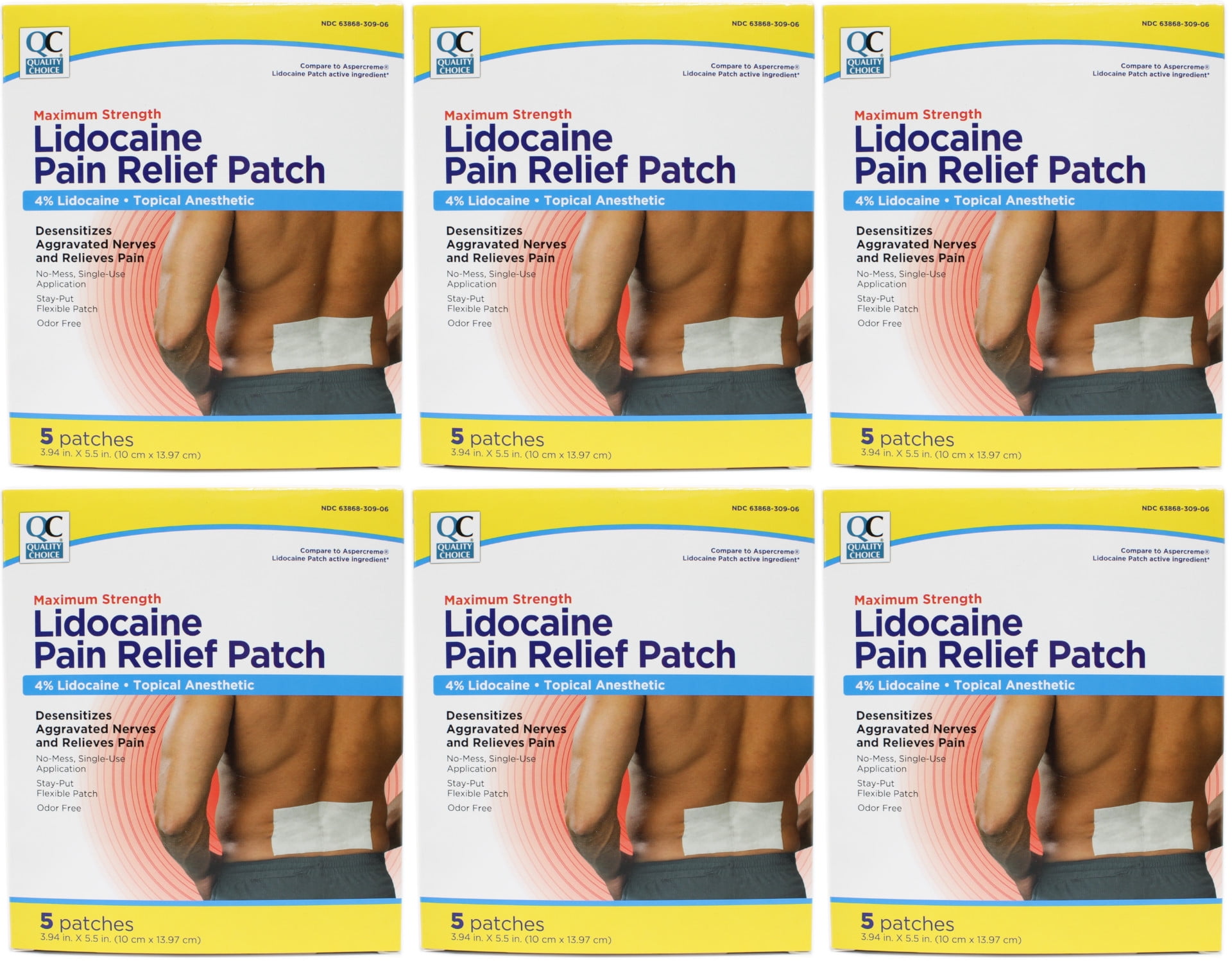 Quality Choice Maximum Strength Lidocaine Pain Relief Patch 4 quality-choice-maximum-strength-lidocaine-pain-relief-patch-4