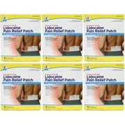 Quality Choice Maximum Strength Lidocaine Pain Relief Patch 4% Lidocaine 5 Patches 3.94x5.5 inches Pack of 6