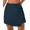 navy blue, variant on Attraco Womens High Waisted Swim Bottoms Swim Skirt Twisted Waist Pleated Skorts Tummy Control Tankini Bikini Bottoms with Liner