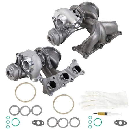 For BMW 135i 535i Z4 2008-2016 Twin Turbo Turbochargers Set w/ Actuators - BuyAutoParts